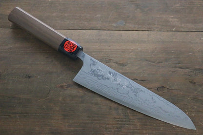Shigeki Tanaka Blue Steel (บลูสตีล) No.2 ดามัสกัส มีดกิวโตะ Gyuto มีดทำครัวญี่ปุ่น 180mm ด้ามไม้วอลนัท