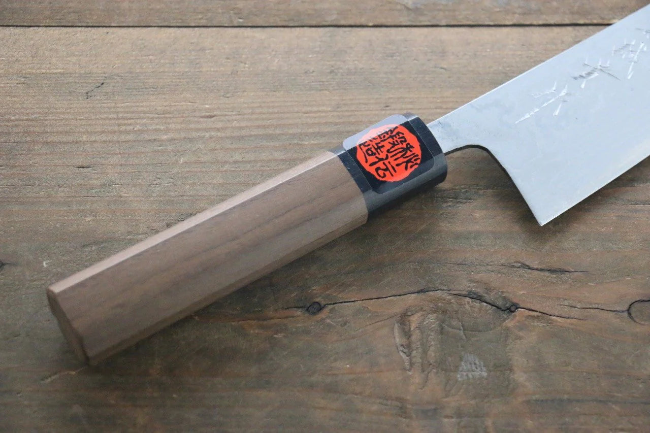 Shigeki Tanaka Blue Steel (บลูสตีล) No.2 ดามัสกัส มีดกิวโตะ Gyuto มีดทำครัวญี่ปุ่น 180mm ด้ามไม้วอลนัท