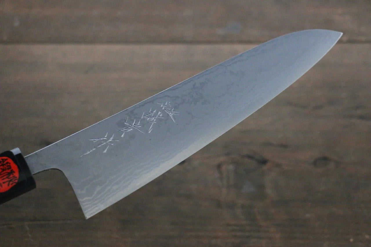 Shigeki Tanaka Blue Steel (บลูสตีล) No.2 ดามัสกัส มีดกิวโตะ Gyuto มีดทำครัวญี่ปุ่น 180mm ด้ามไม้วอลนัท