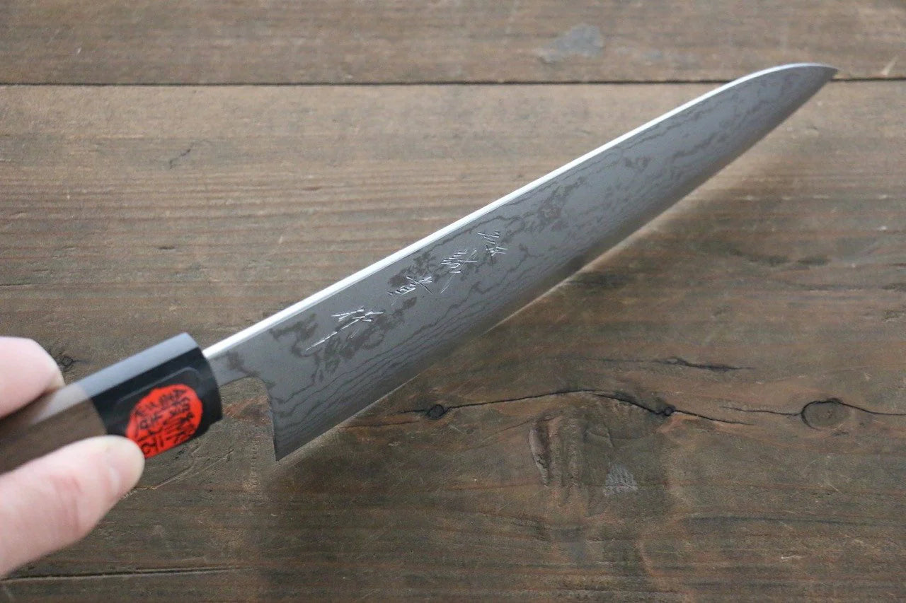Shigeki Tanaka Blue Steel (บลูสตีล) No.2 ดามัสกัส มีดกิวโตะ Gyuto มีดทำครัวญี่ปุ่น 180mm ด้ามไม้วอลนัท