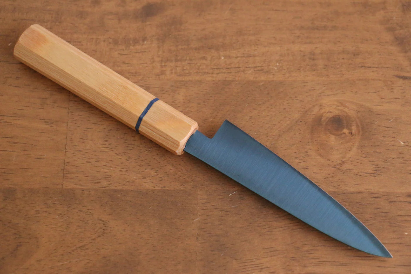 Seisuke เหล็ก SK-85 Ion plating มีดขนาดเล็ก  Petty มีดทำครัวญี่ปุ่น 120mm ด้ามไม้สีขาว