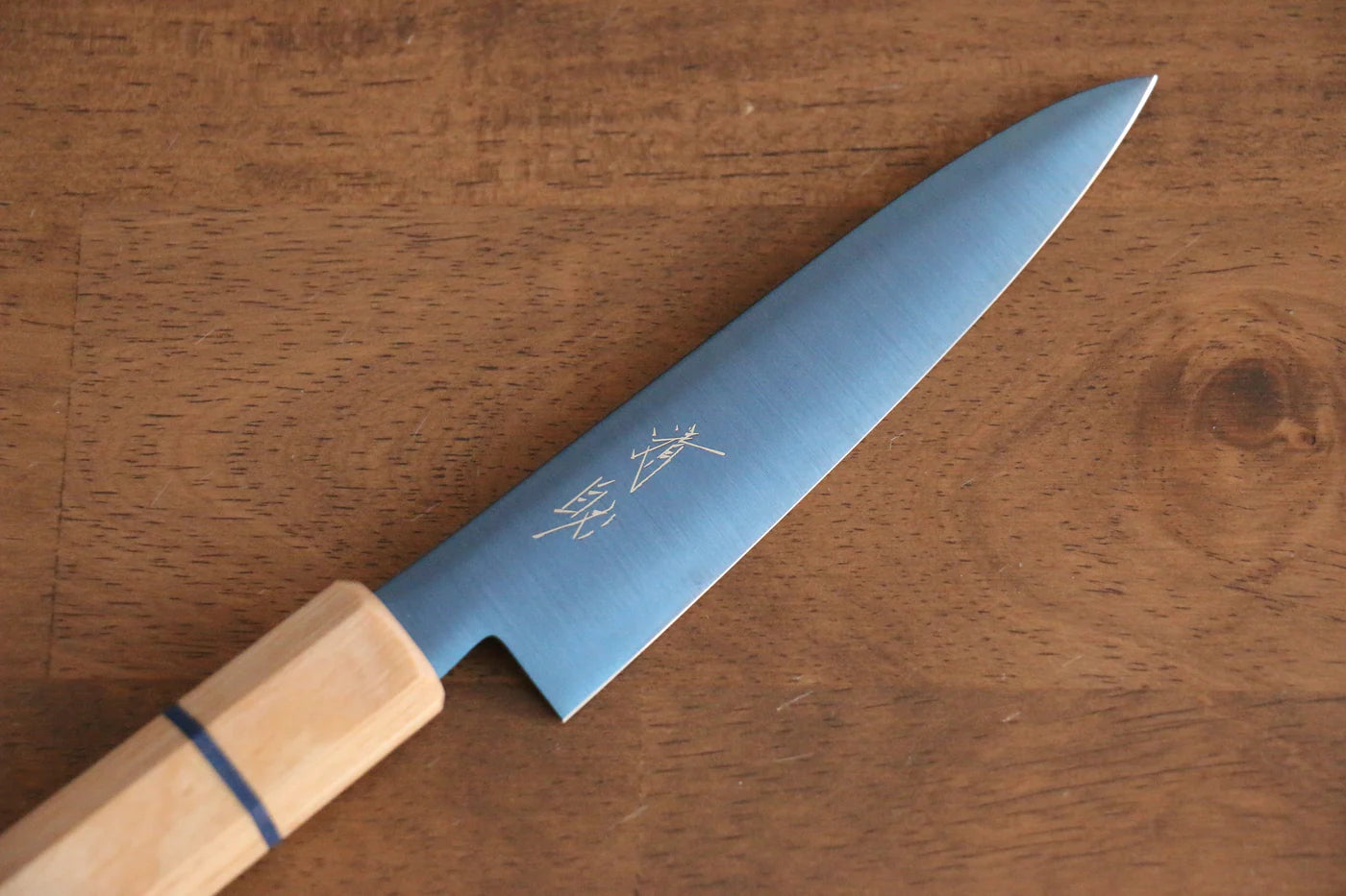 Seisuke เหล็ก SK-85 Ion plating มีดขนาดเล็ก  Petty มีดทำครัวญี่ปุ่น 120mm ด้ามไม้สีขาว