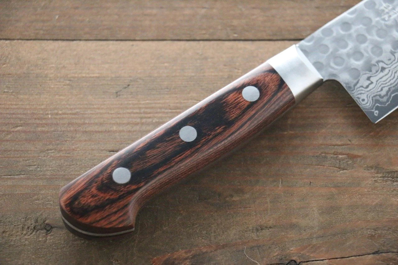 Seisuke VG10 17 ชั้น ดามัสกัส มีดกิวโตะ Gyuto มีดทำครัวญี่ปุ่น 210mm ด้ามมะฮอกกานี