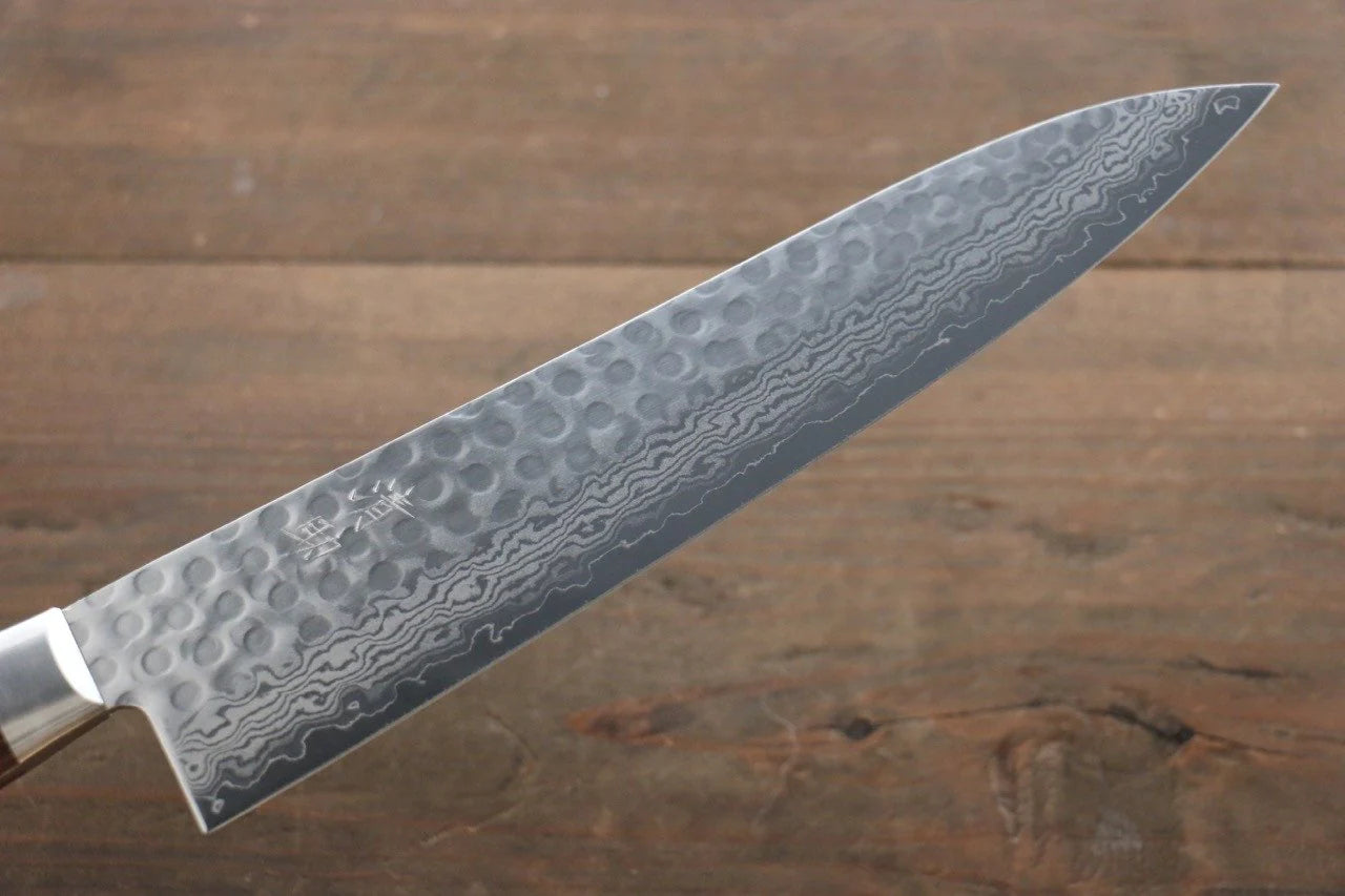 Seisuke VG10 17 ชั้น ดามัสกัส มีดกิวโตะ Gyuto มีดทำครัวญี่ปุ่น 210mm ด้ามมะฮอกกานี