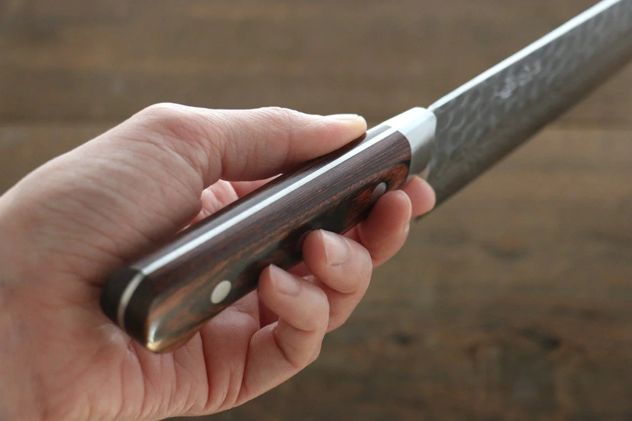 Seisuke VG10 17 ชั้น ดามัสกัส มีดกิวโตะ Gyuto มีดทำครัวญี่ปุ่น 210mm ด้ามมะฮอกกานี