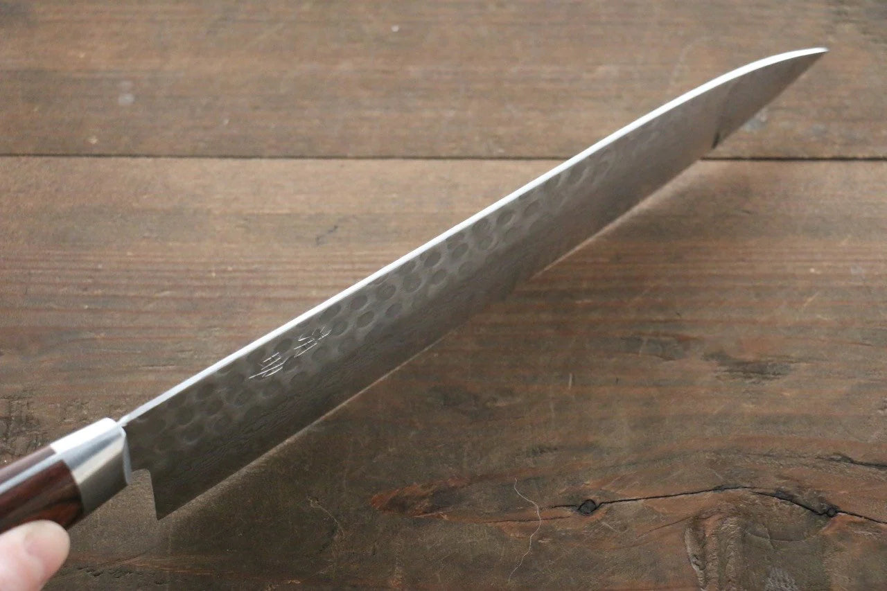Seisuke VG10 17 ชั้น ดามัสกัส มีดกิวโตะ Gyuto มีดทำครัวญี่ปุ่น 210mm ด้ามมะฮอกกานี
