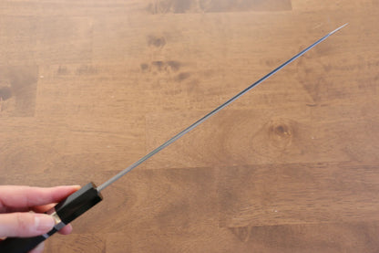 Jikko Blue Steel (บลูสตีล) ดามัสกัส มีด Kiritsuke Sujihiki มีดทำครัวญี่ปุ่น 270mm ด้ามไม้มะเกลือ (ประดับห่วงคู่)