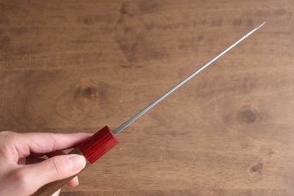 Seisuke Kurumi Blue Steel (บลูสตีล) Kurouchi มีด Santoku มีดทำครัวญี่ปุ่น 165mm ด้ามไม้วอลนัท(ประดับไม้ สีเเดง คู่)