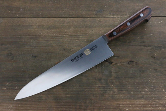 Iseya โมลิบดินัม มีดกิวโตะ Gyuto มีดทำครัวญี่ปุ่น 210mm ด้ามมะฮอกกานี