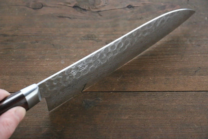 Seisuke VG10 17 ชั้น ดามัสกัส มีด Santoku มีดทำครัวญี่ปุ่น 180mm ด้ามมะฮอกกานี