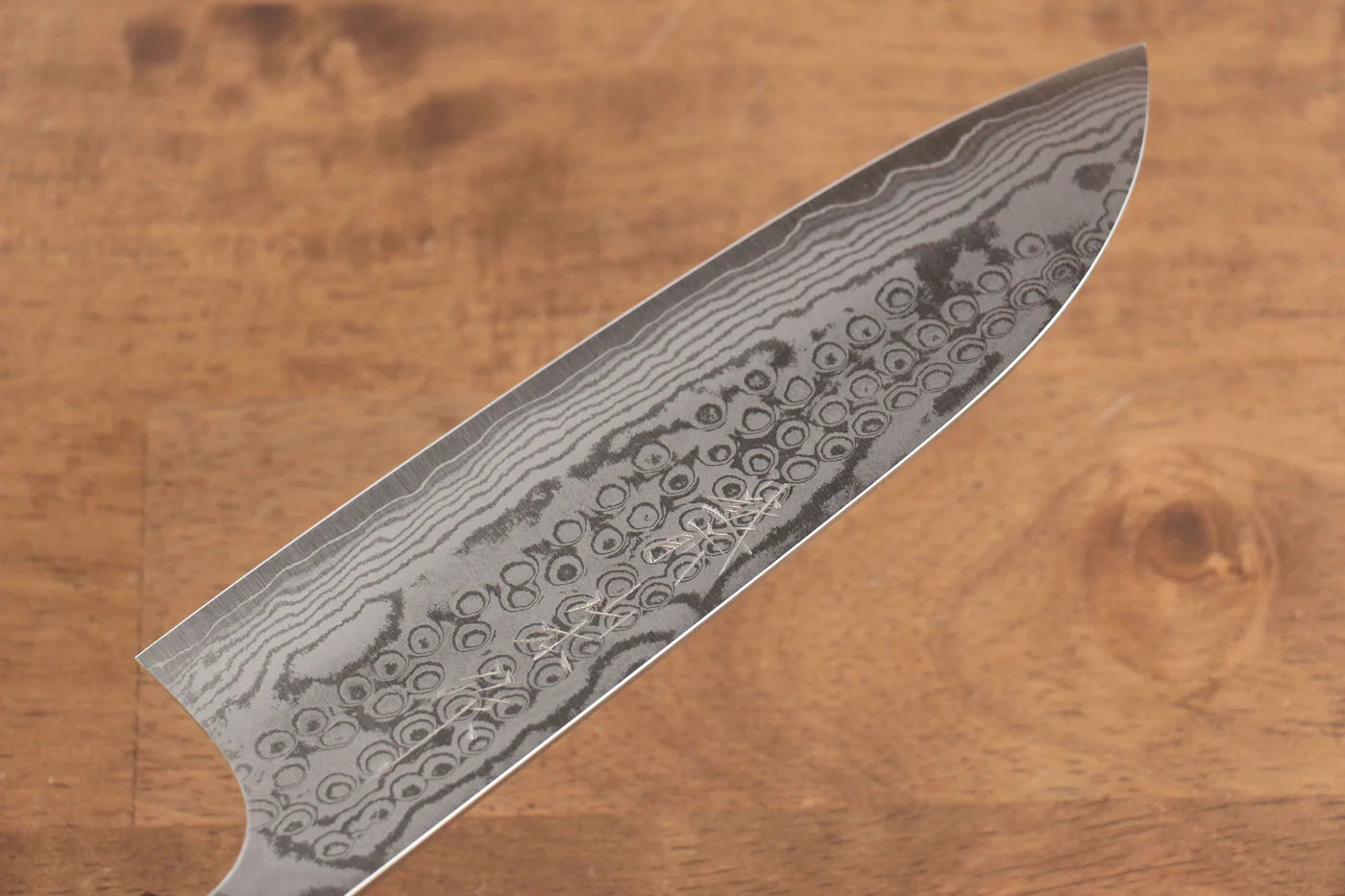 Nao Yamamoto VG10 ดามัสกัส มีด Santoku มีดทำครัวญี่ปุ่น 165mm ด้ามไม้วอลนัท