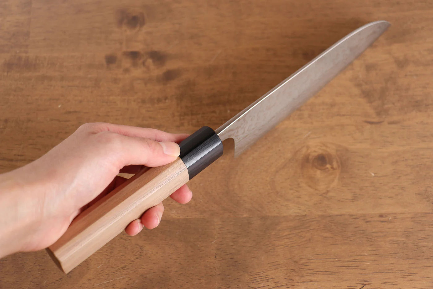 Nao Yamamoto VG10 ดามัสกัส มีด Santoku มีดทำครัวญี่ปุ่น 165mm ด้ามไม้วอลนัท