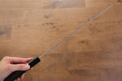 Jikko Blue Steel (บลูสตีล) ดามัสกัส มีดSakimaru Sujihiki มีดทำครัวญี่ปุ่น 300mm ด้ามไม้มะเกลือ (ประดับห่วงคู่)