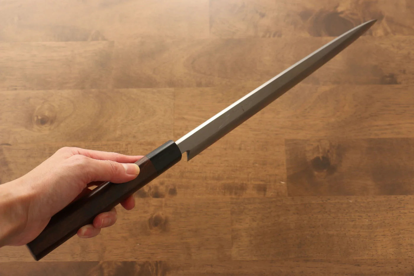 Jikko Silver Steel No.3 (เหล็กเงิน No.3) มีด Yanagiba มีดทำครัวญี่ปุ่น 300mm ด้ามไม้พะยูง