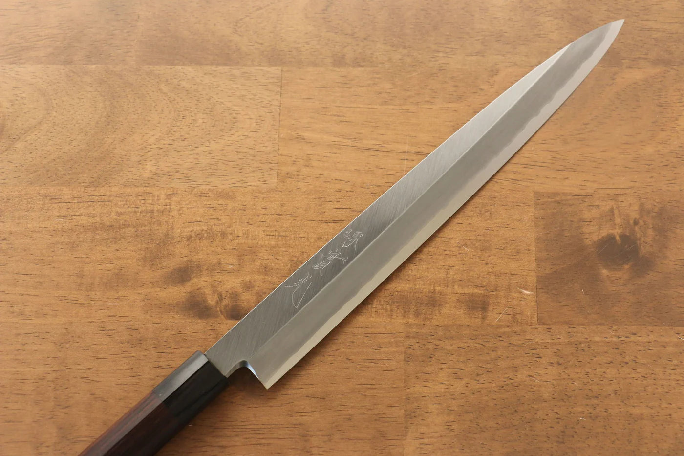 Jikko Silver Steel No.3 (เหล็กเงิน No.3) มีด Yanagiba มีดทำครัวญี่ปุ่น 270mm ด้ามไม้พะยูง