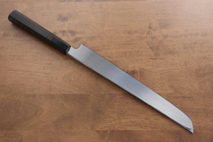 Jikko Fujisan Honyaki White Steel (เหล็กกล้าขาว) No.3 ขัดขึ้นเงากระจก มีด Sakimaru Yanagiba มีดทำครัวญี่ปุ่น 270mm ด้ามไม้มะเกลือ