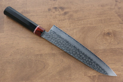 Seisuke VG10 ดามัสกัส มีดกิวโตะ Gyuto มีดทำครัวญี่ปุ่น 210mm ด้ามไม้ Pakka wood สีดำ