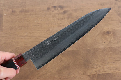 Seisuke VG10 ดามัสกัส มีดกิวโตะ Gyuto มีดทำครัวญี่ปุ่น 210mm ด้ามไม้ Pakka wood สีดำ