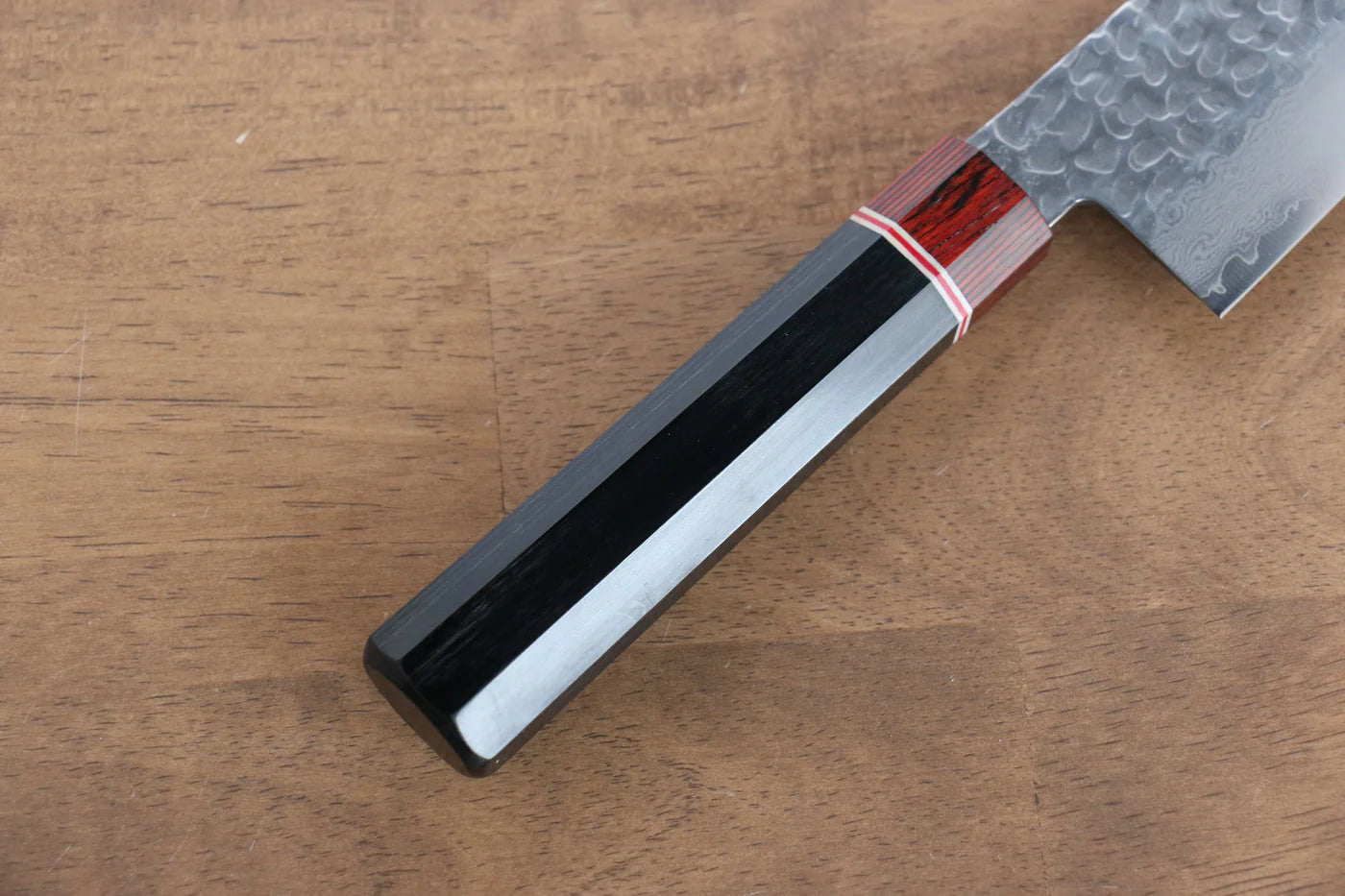 Seisuke VG10 ดามัสกัส มีดกิวโตะ Gyuto มีดทำครัวญี่ปุ่น 210mm ด้ามไม้ Pakka wood สีดำ