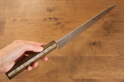 Seisuke Nami AUS10 ขัดขึ้นเงากระจก ลายดามัสกัส มีดกิวโตะ Gyuto มีดทำครัวญี่ปุ่น 240mm ด้ามโอ๊ค