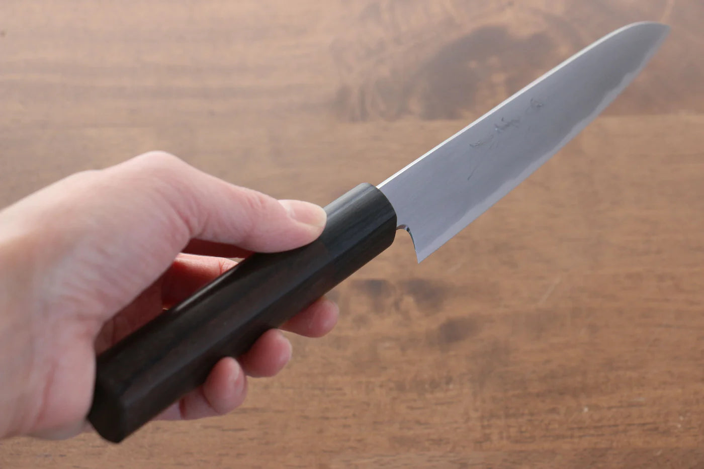 Jikko White Steel (เหล็กกล้าขาว) No.2 มีดขนาดเล็ก  Petty มีดทำครัวญี่ปุ่น 150mm ด้ามไม้พะยูง