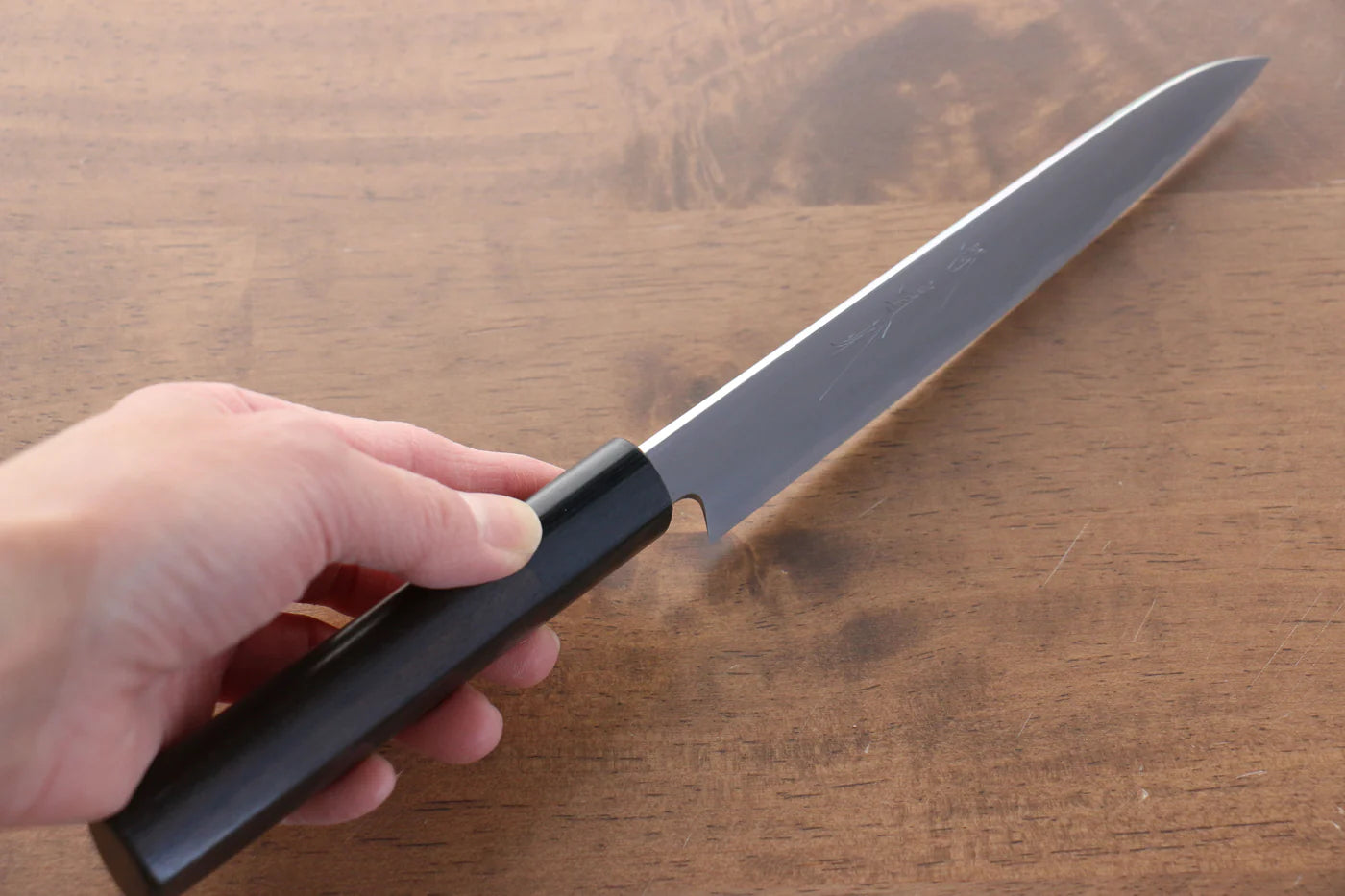 Jikko White Steel (เหล็กกล้าขาว) No.2 มีดขนาดเล็ก  Petty มีดทำครัวญี่ปุ่น 150mm ด้ามไม้พะยูง