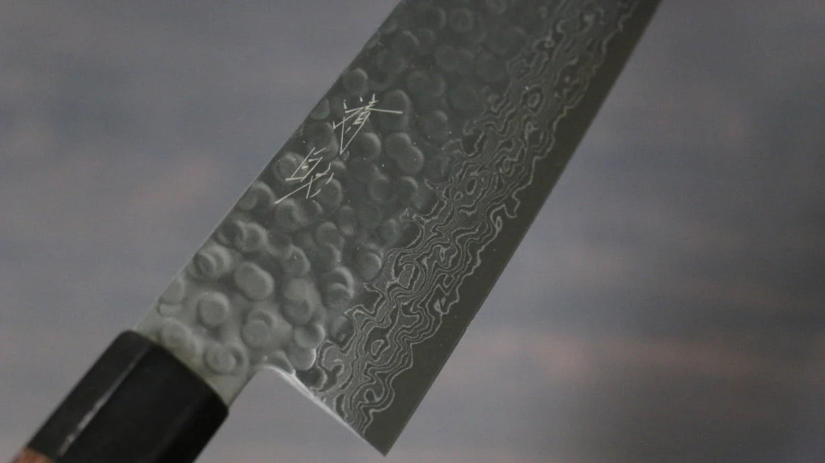 Seisuke AUS10 ดามัสกัส 45 ชั้น มีดกิวโตะ Gyuto มีดทำครัวญี่ปุ่น 240mm ด้ามไม้พะยูง