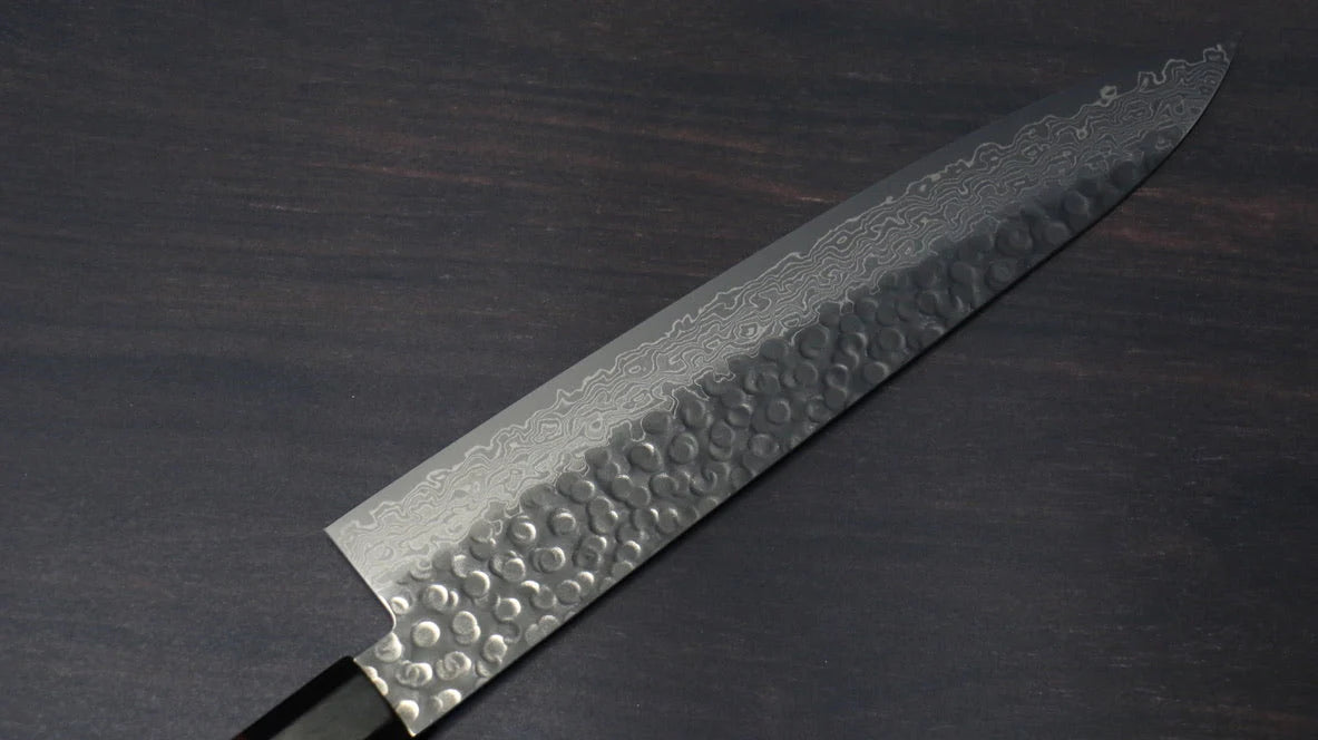 Seisuke AUS10 ดามัสกัส 45 ชั้น มีดกิวโตะ Gyuto มีดทำครัวญี่ปุ่น 240mm ด้ามไม้พะยูง