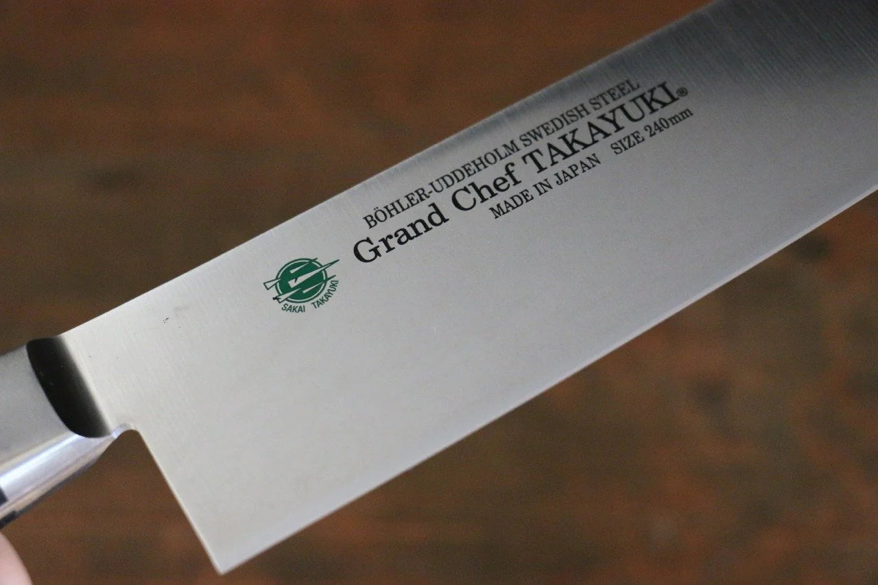 Sakai Takayuki Grand Chef Swedish Steel (เหล็กสวีเดน) มีดเลาะเอ็น Sujihiki มีดทำครัวญี่ปุ่น