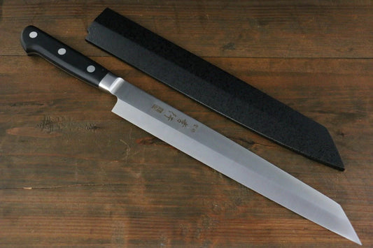 Sakai Takayuki Grand Chef Swedish Steel (เหล็กสวีเดน) มีดเลาะเอ็น Sujihiki มีดทำครัวญี่ปุ่น 300mm มีฝัก (ปลอก) มีด