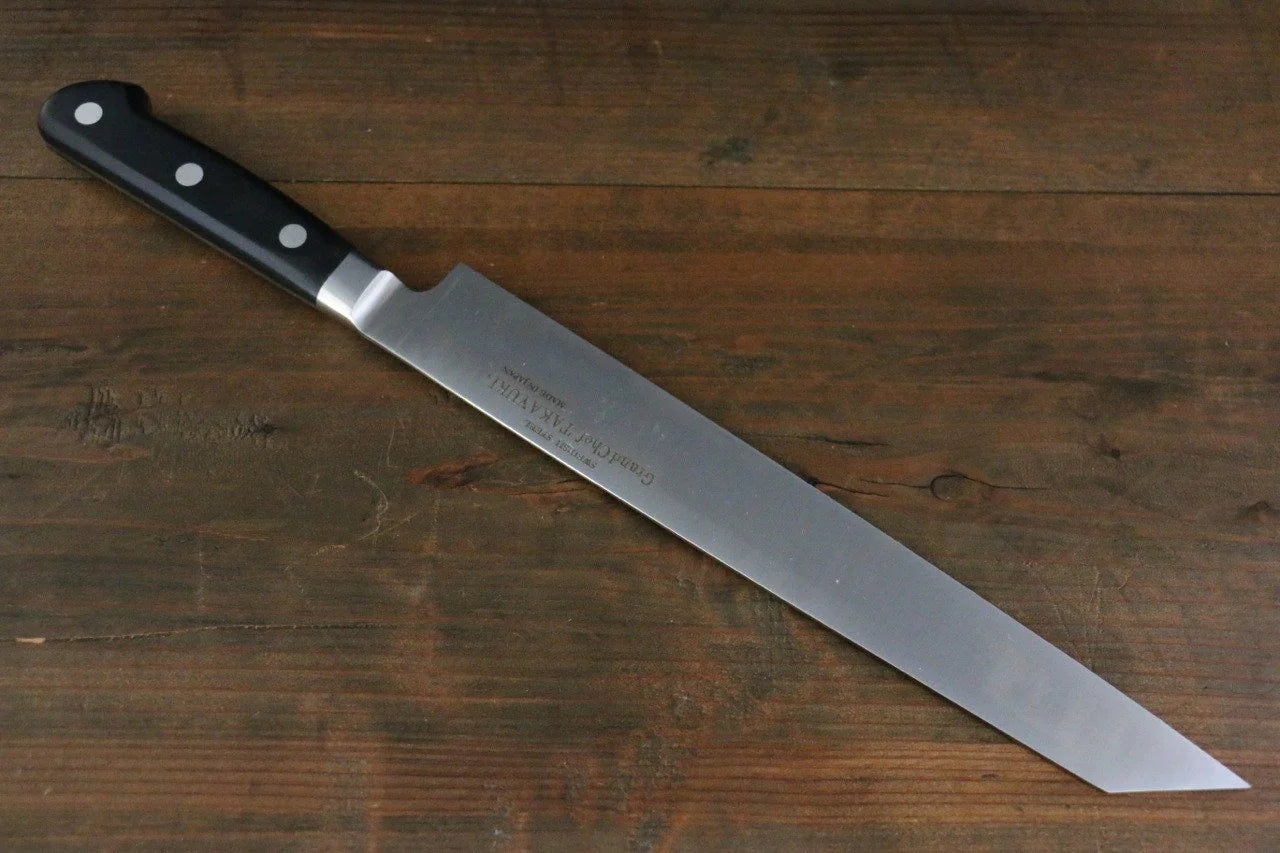 Sakai Takayuki Grand Chef Swedish Steel (เหล็กสวีเดน) มีดเลาะเอ็น Sujihiki มีดทำครัวญี่ปุ่น 300mm มีฝัก (ปลอก) มีด