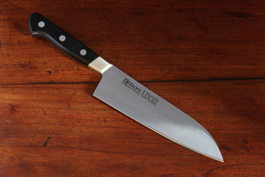 Misono UX10 สเเตนเลส มีด Santoku มีดทำครัวญี่ปุ่น 180mm