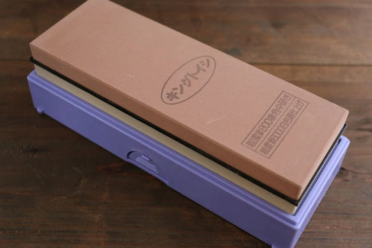 King หินลับมีด ไซส์กลาง หินลับมีดสองด้าน 800 กริท (สีแดง), 6000 กริท (สีขาว)