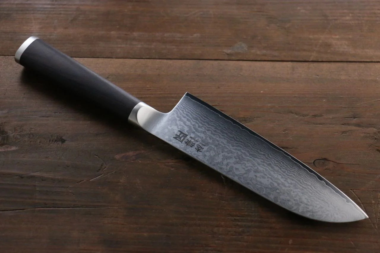 Miyako AUS8 ดามัสกัส 33 ชั้น มีด Santoku มีดทำครัวญี่ปุ่น 165mm