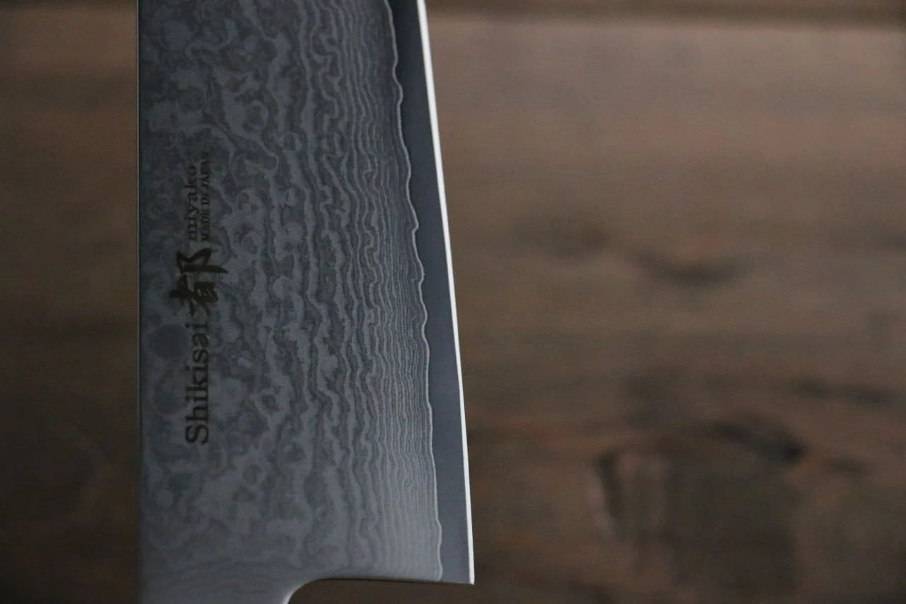 Miyako AUS8 ดามัสกัส 33 ชั้น มีด Santoku มีดทำครัวญี่ปุ่น 165mm