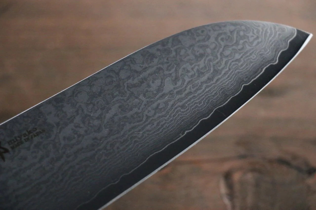 Miyako AUS8 ดามัสกัส 33 ชั้น มีด Santoku มีดทำครัวญี่ปุ่น 165mm
