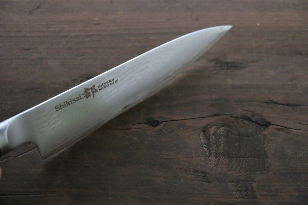 Miyako AUS8 ดามัสกัส 33 ชั้น มีดขนาดเล็ก  Petty มีดทำครัวญี่ปุ่น 130mm