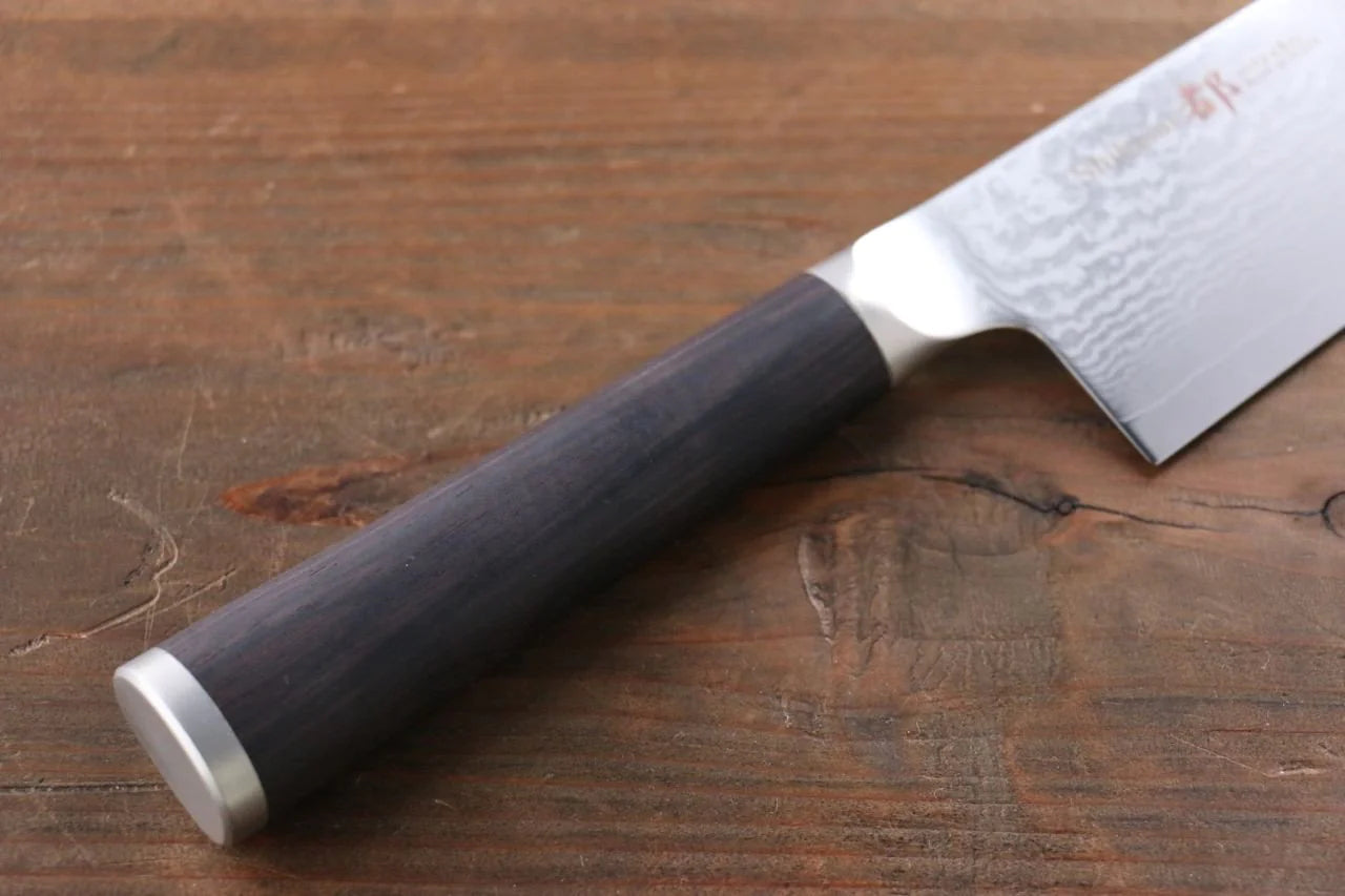 Miyako AUS8 ดามัสกัส 33 ชั้น มีด Santoku มีดทำครัวญี่ปุ่น 180mm