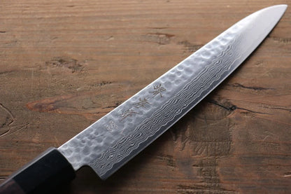 Sakai Takayuki AUS10 ดามัสกัส 45 ชั้น มีดขนาดเล็ก  Petty มีดทำครัวญี่ปุ่น 150mm ด้ามไม้พะยูง