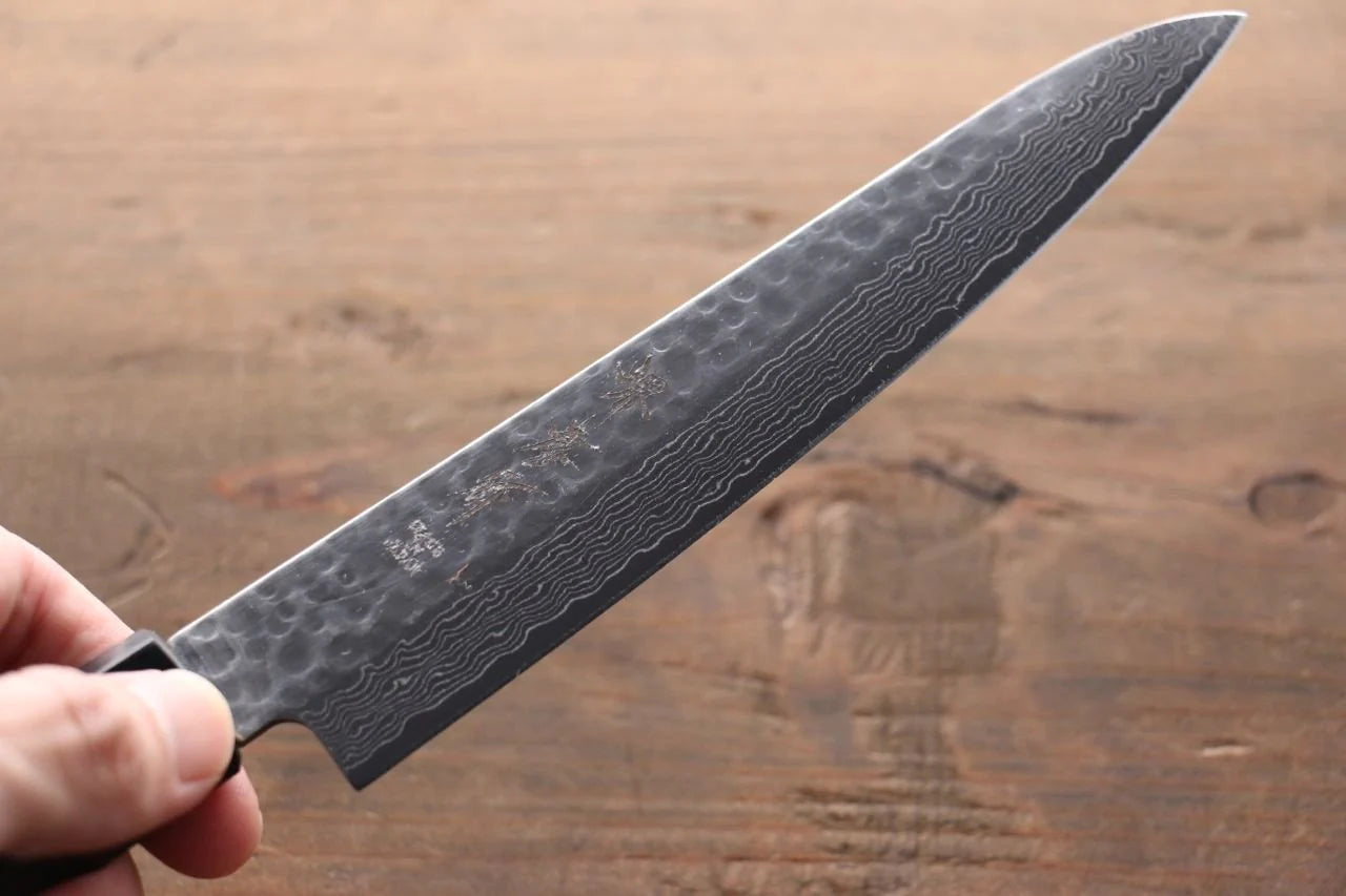 Sakai Takayuki AUS10 ดามัสกัส 45 ชั้น มีดขนาดเล็ก  Petty มีดทำครัวญี่ปุ่น 150mm ด้ามไม้พะยูง