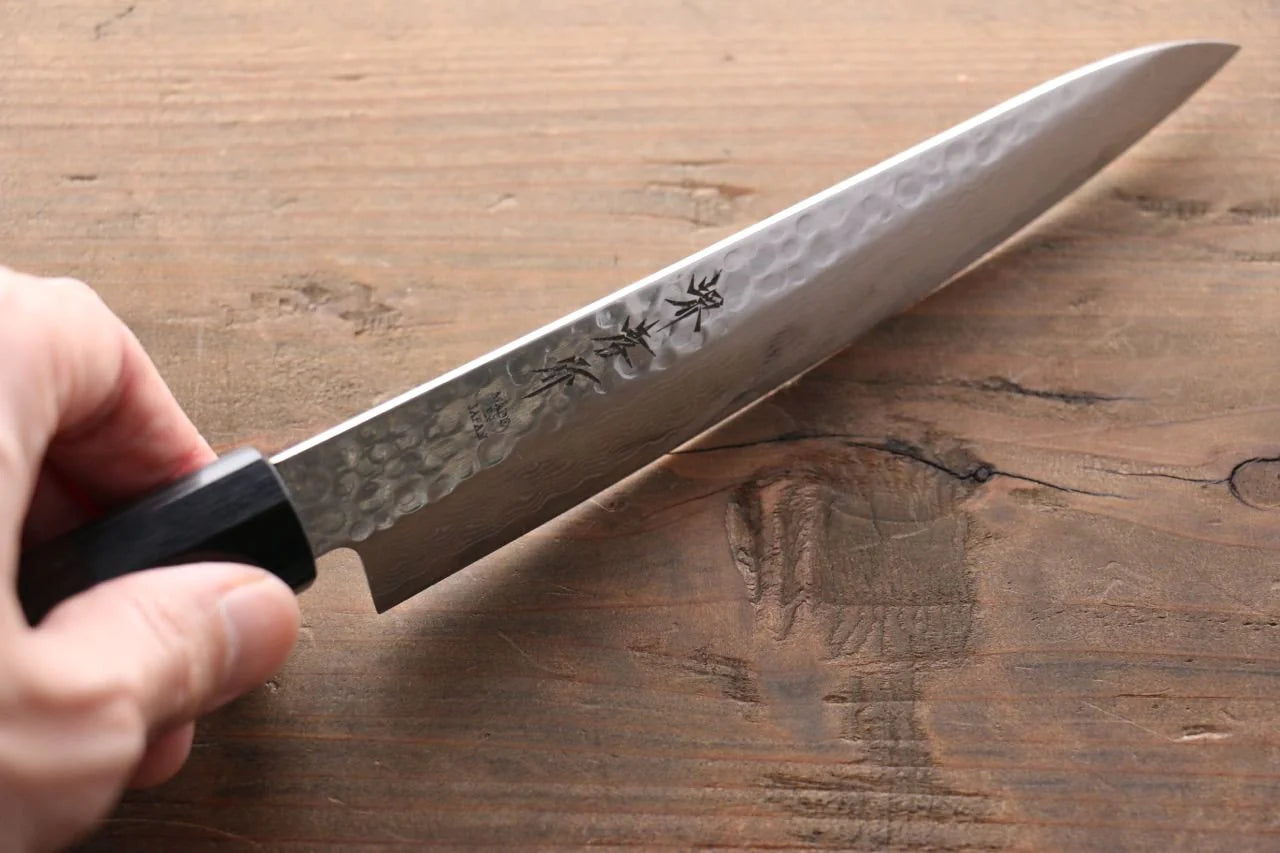 Sakai Takayuki AUS10 ดามัสกัส 45 ชั้น มีดขนาดเล็ก  Petty มีดทำครัวญี่ปุ่น 150mm ด้ามไม้พะยูง