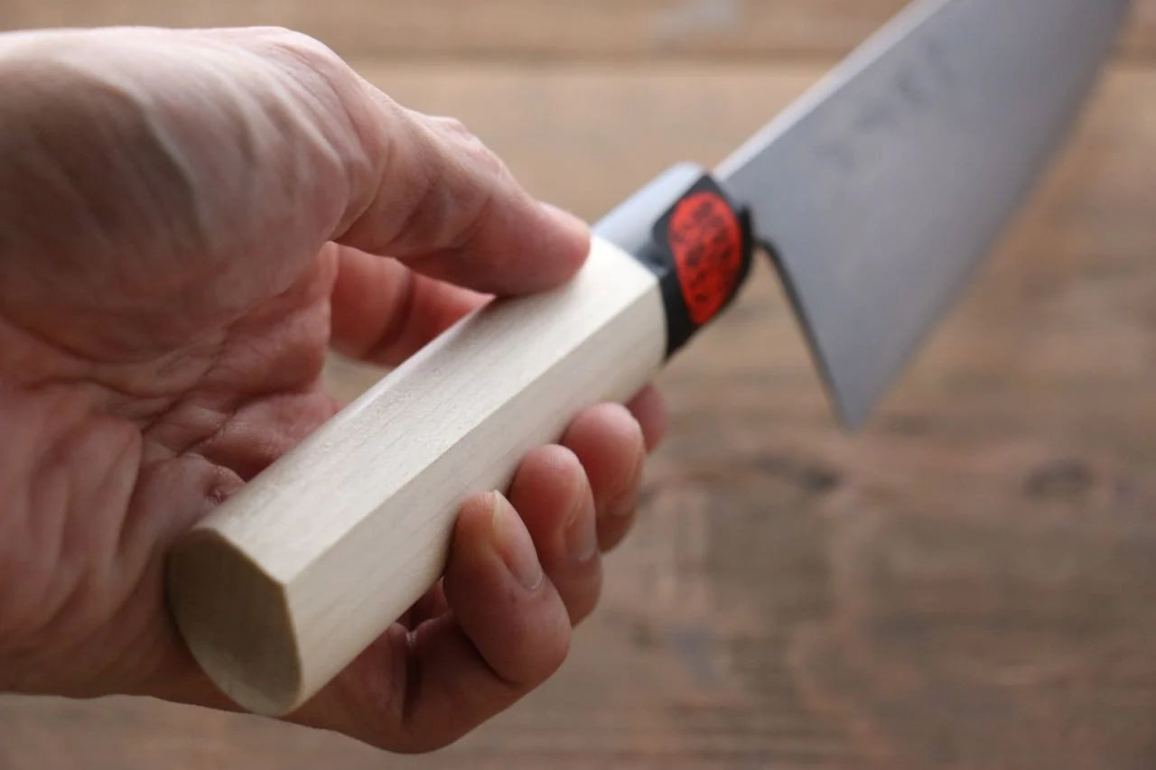 Shigeki Tanaka Blue Steel (บลูสตีล) No.2 ดามัสกัส 17 ชั้น ดามัสกัส มีด Santoku มีดทำครัวญี่ปุ่น 165mm ด้ามต้นเเมกโนเลีย