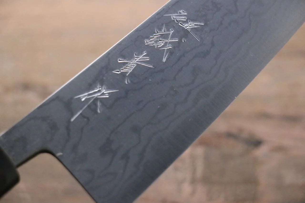 Shigeki Tanaka Blue Steel (บลูสตีล) No.2 ดามัสกัส 17 ชั้น ดามัสกัส มีด Santoku มีดทำครัวญี่ปุ่น 165mm ด้ามต้นเเมกโนเลีย