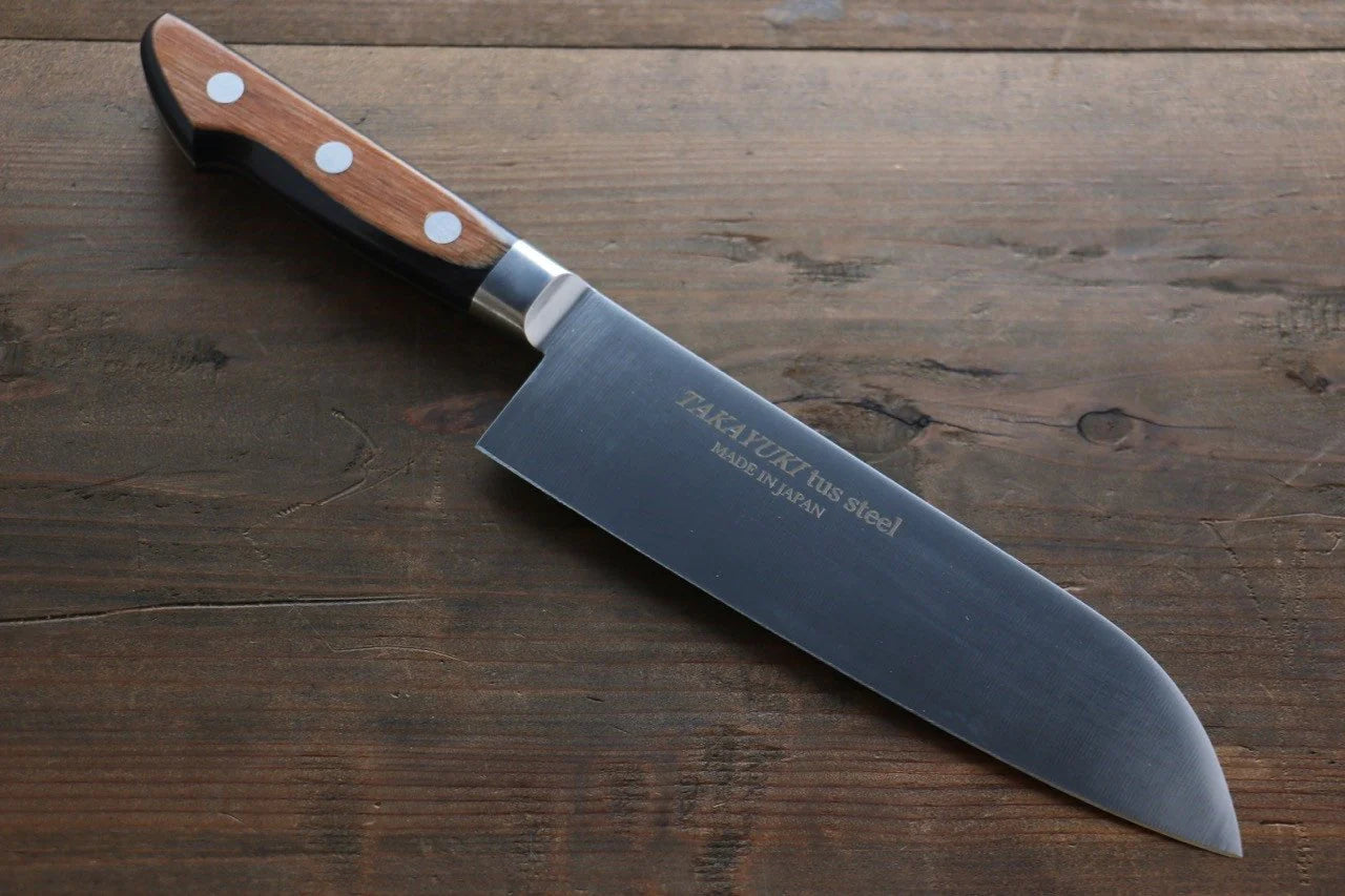 Sakai Takayuki TUS สเเตนเลส มีด Santoku มีดทำครัวญี่ปุ่น 180mm
